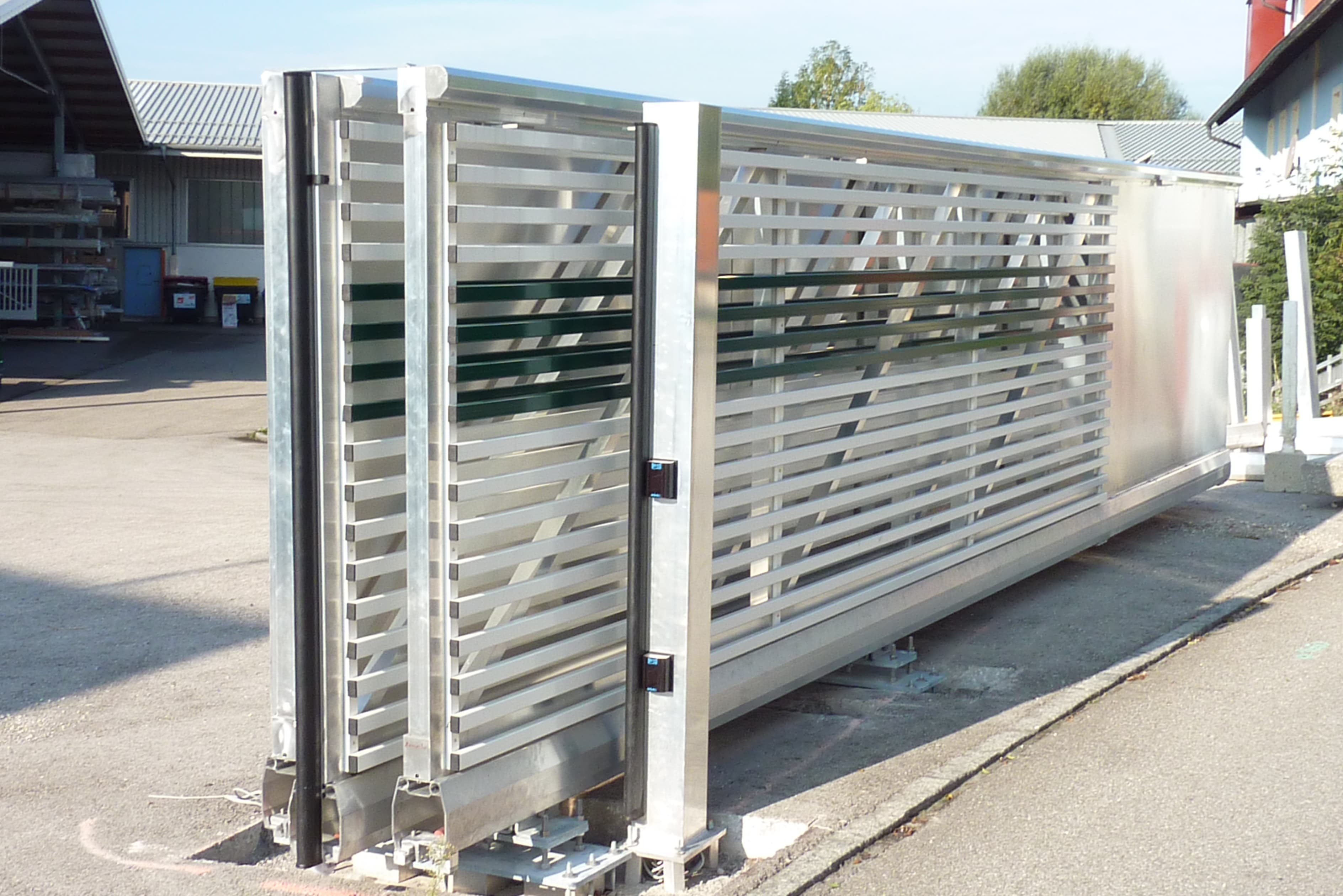 Teleskoptor Aluminium bei wenig Rücklauf