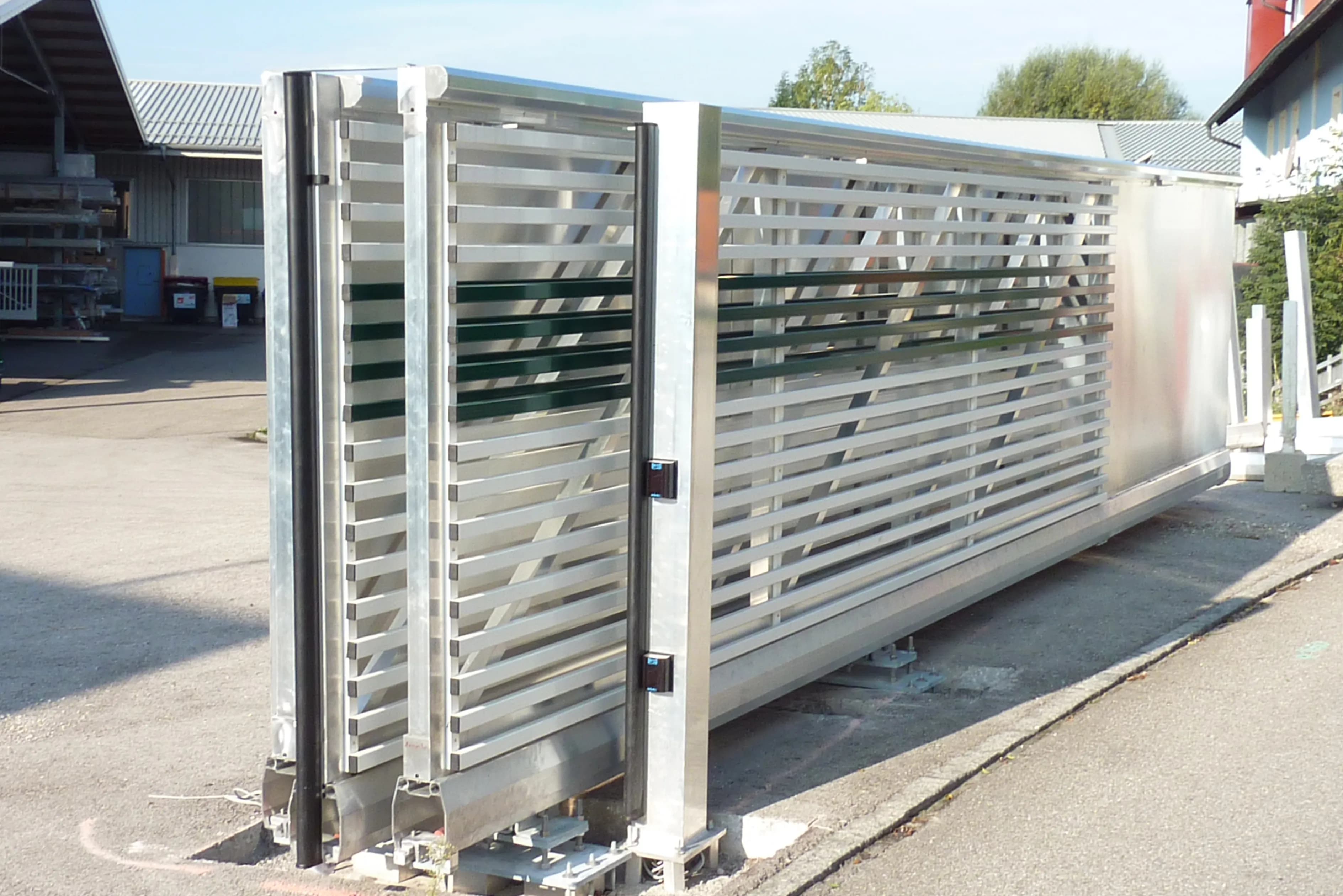 Teleskoptor Aluminium bei wenig Rücklauf